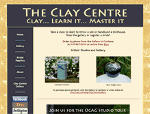 Tablet Screenshot of claycentre.com